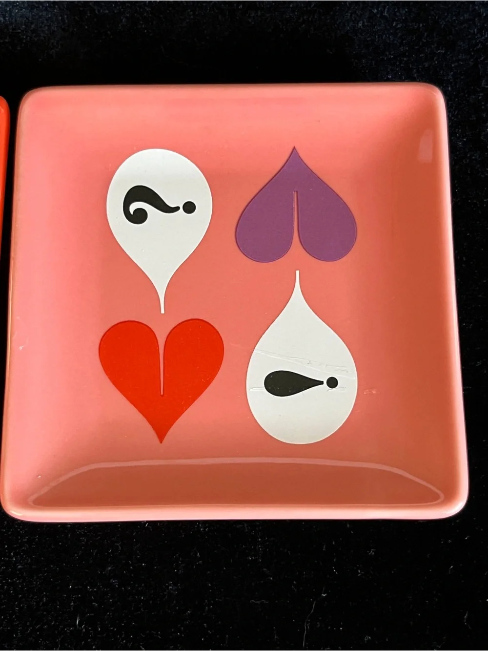 KATE SPADE Sweet Talk Just Between Us Set of 2 Trinket Dishes Jewelry Trays